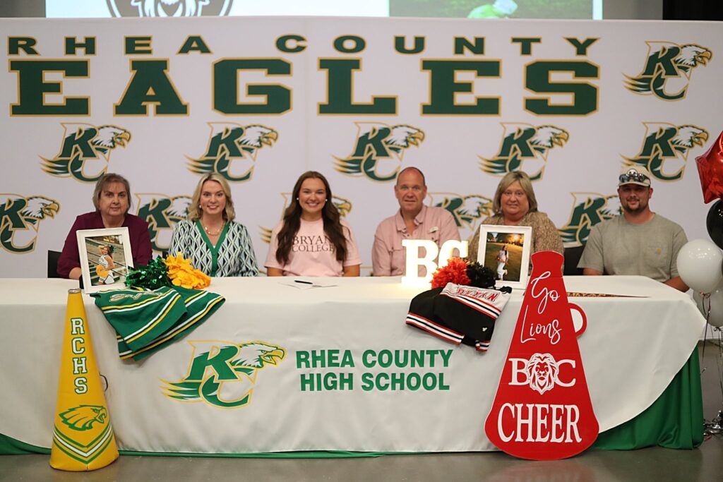 RCHS Senior Lily Jewell Signs To Cheer at Bryan College